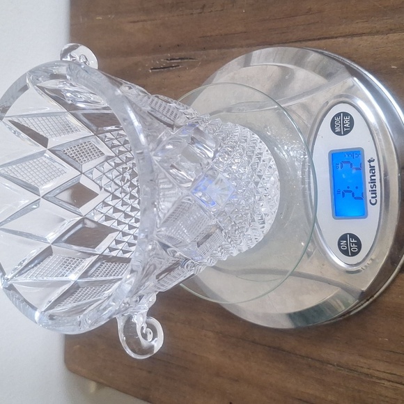 Mikasa Vintage Lead Crystal Ice Bucket – Diamond Cut Pattern with Handles - Picture 8 of 8